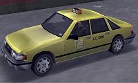 Files to replace cars Taxi (taxi.dff, taxi.dff) in GTA 3 (26 files)