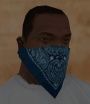 Files to replace Blue Rag (bandmask.dff, bandblue3.dff) in GTA San Andreas (28 files)