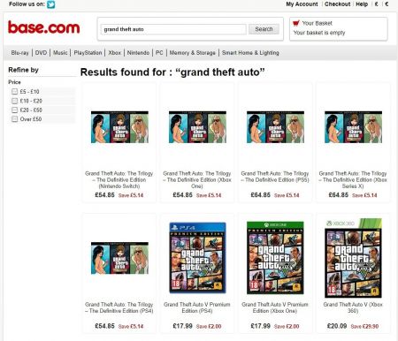 Retailer leaks prices for GTA: The Trilogy — The Definitive Edition
