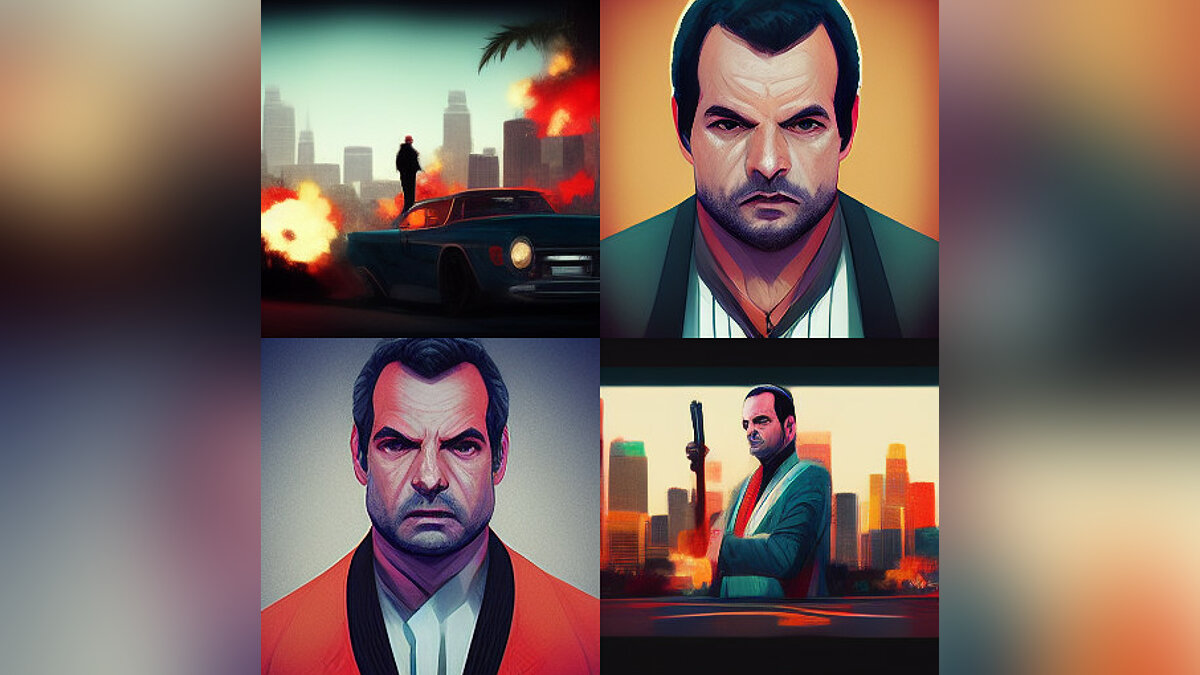 Neuronet draws characters from GTA, Red Dead Redemption and Bully on a base of users' description