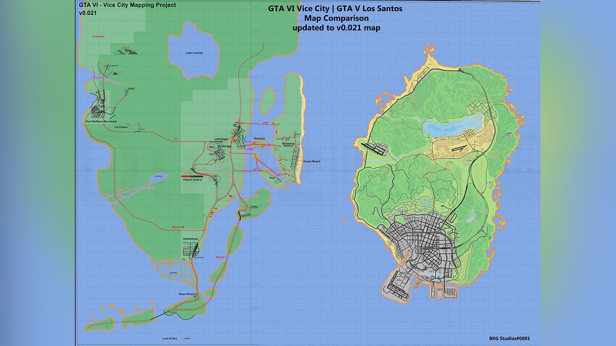 GTA Fan Creates Huge GTA 6 Map Based on Leaks
