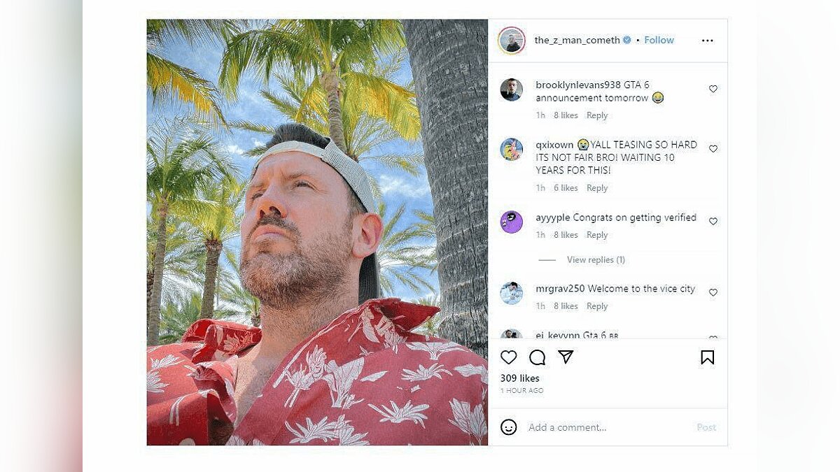 Alleged GTA 6 actor may hint at the game's imminent release