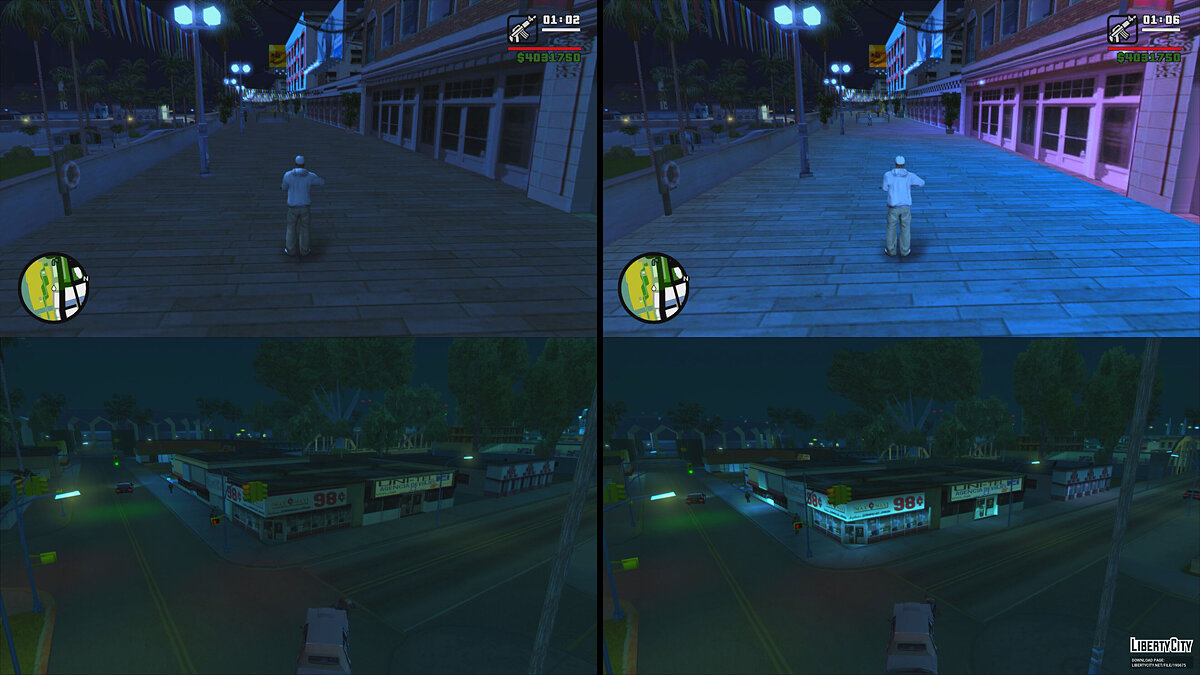 This mod improves Los Santos' lighting in GTA San Andreas