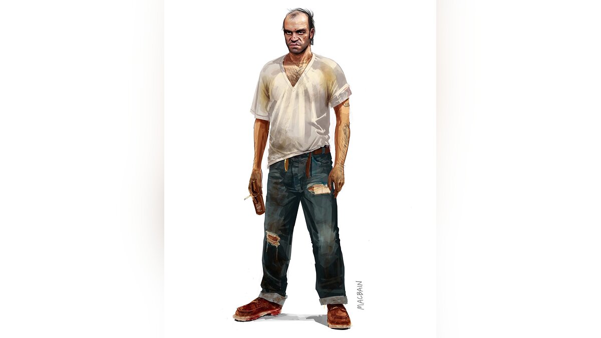 Unseen GTA 5 art with alternative designs for Trevor and Franklin have surfaced online