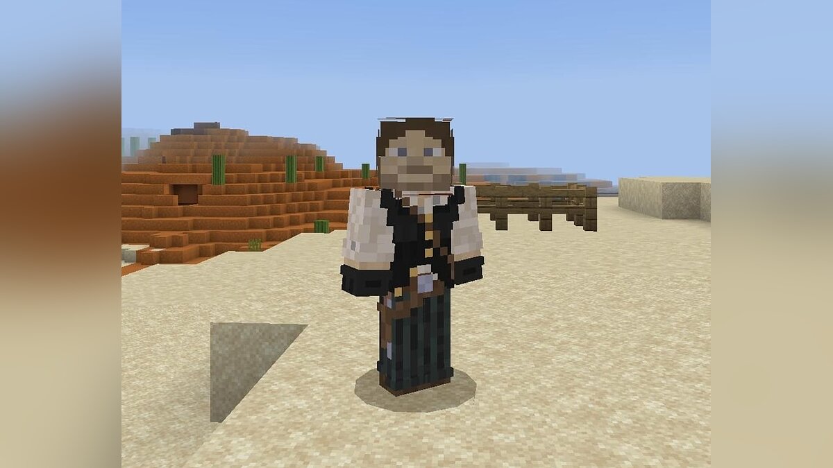 A fan recreated John Marston from Red Dead Redemption in Minecraft - screenshots