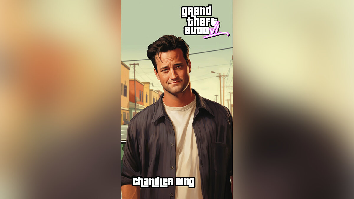 AI turned the characters of the TV show Friends into Grand Theft Auto characters
