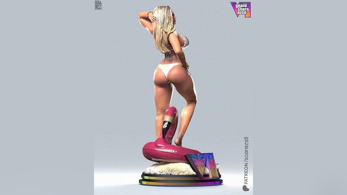 A figure of Lucia from Grand Theft Auto 6 has been showcased