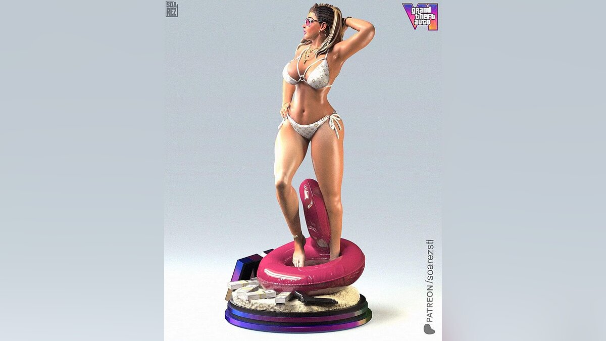 A figure of Lucia from Grand Theft Auto 6 has been showcased