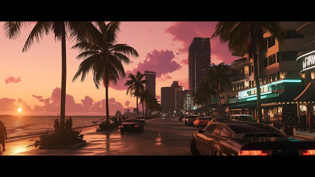 Scenes from the first GTA 6 trailer were enhanced using AI. Now they resemble real photographs