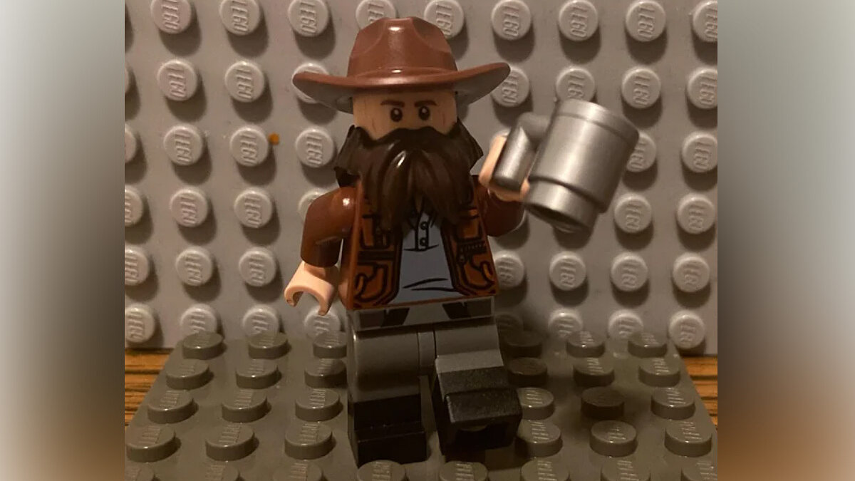 A fan made Lego figures of characters from Red Dead Redemption 2