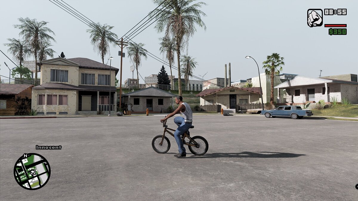 GTA: San Andreas graphics enhanced by RTX Remix technology