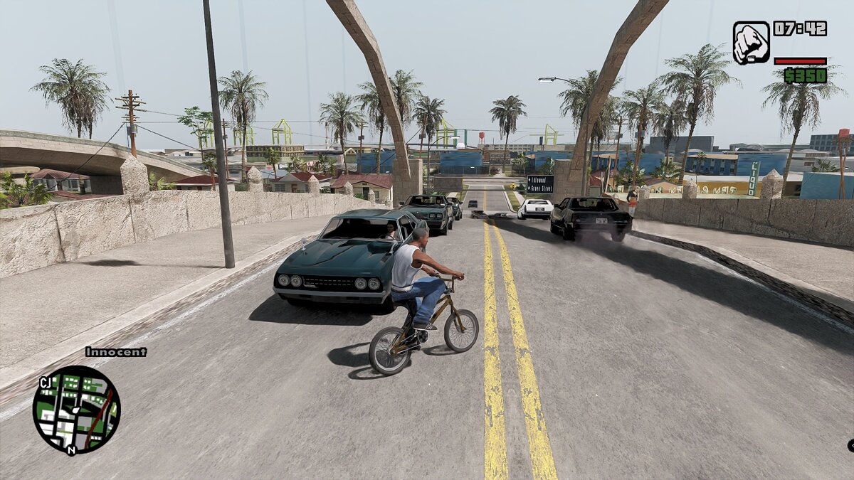 GTA: San Andreas graphics enhanced by RTX Remix technology