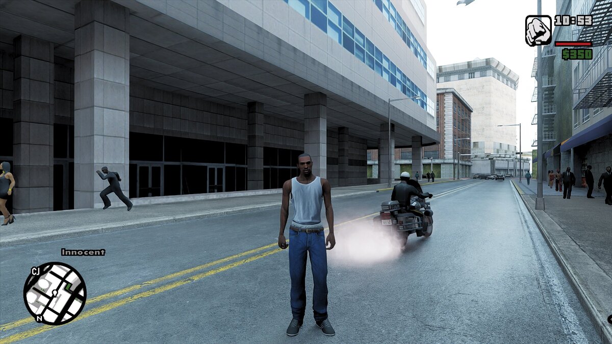 GTA: San Andreas graphics enhanced by RTX Remix technology