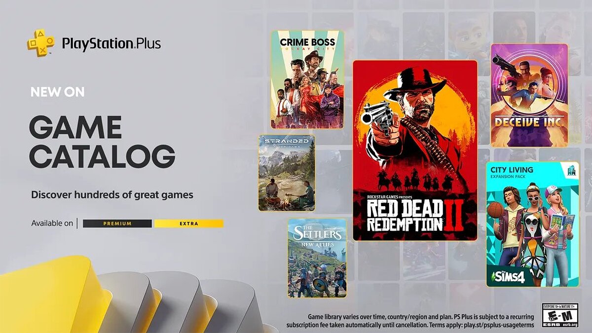 Red Dead Redemption 2 will be added to PS Plus Extra and Premium