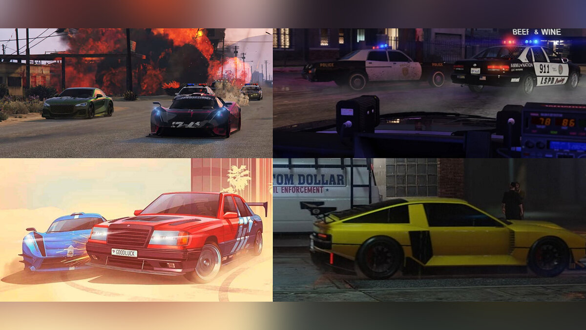 A list of new cars from the Bottom Dollar Bounties update for GTA Online