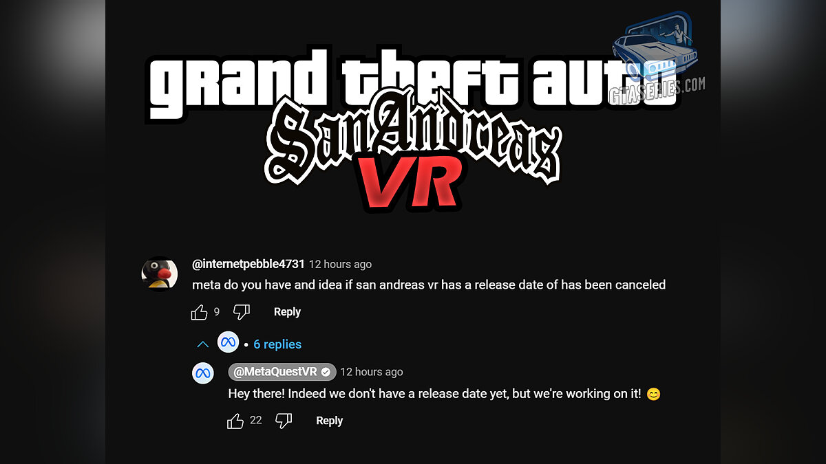 Meta Quest VR version of GTA San Andreas is still in development