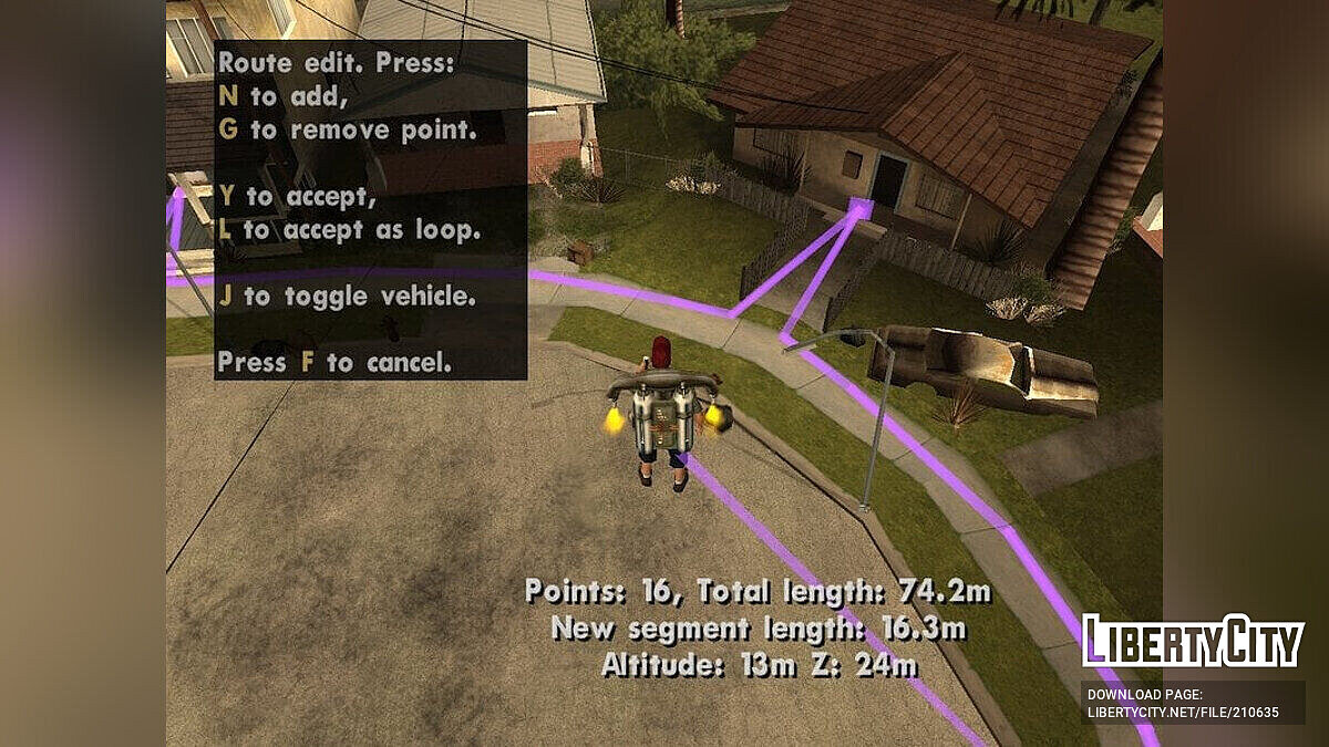 New DYOM mod for GTA: San Andreas version allows you to create missions