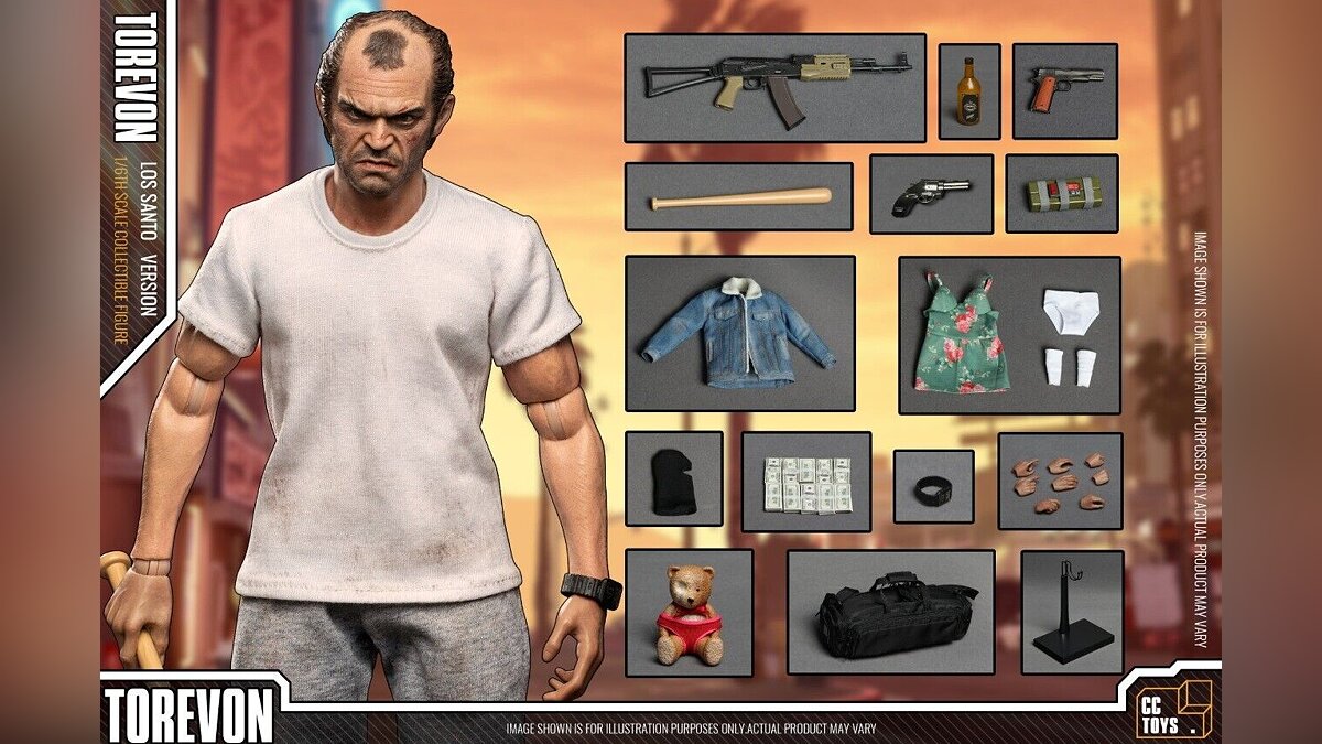 GTA and Red Dead Redemption series heroes figurines