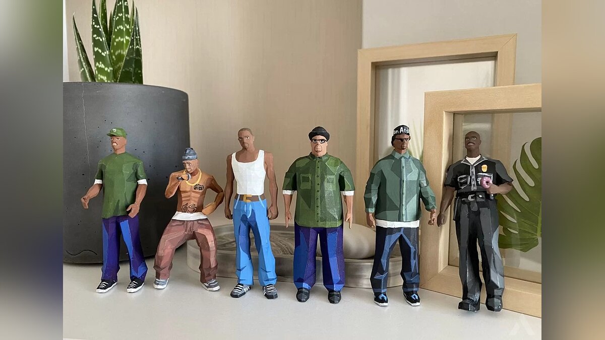 GTA and Red Dead Redemption series heroes figurines