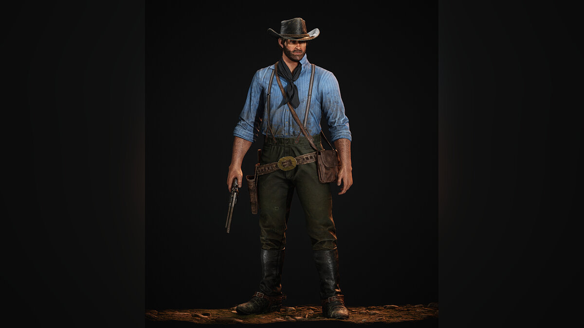 Artist meticulously recreates Arthur from Red Dead Redemption 2 as a digital figurine