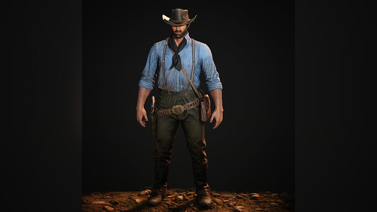 Artist meticulously recreates Arthur from Red Dead Redemption 2 as a digital figurine