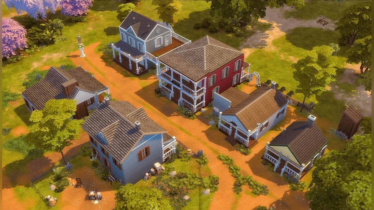 Fan recreates the town of Rhodes from Red Dead Redemption 2 in The Sims 4