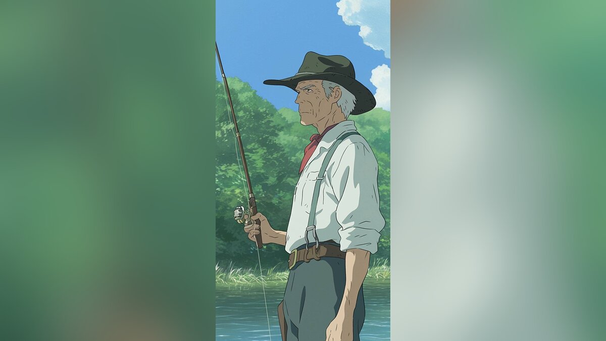 AI turned RDR 2 characters into Hayao Miyazaki anime characters