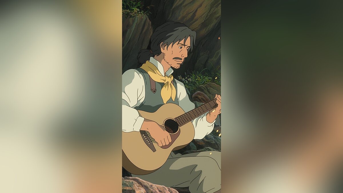 AI turned RDR 2 characters into Hayao Miyazaki anime characters