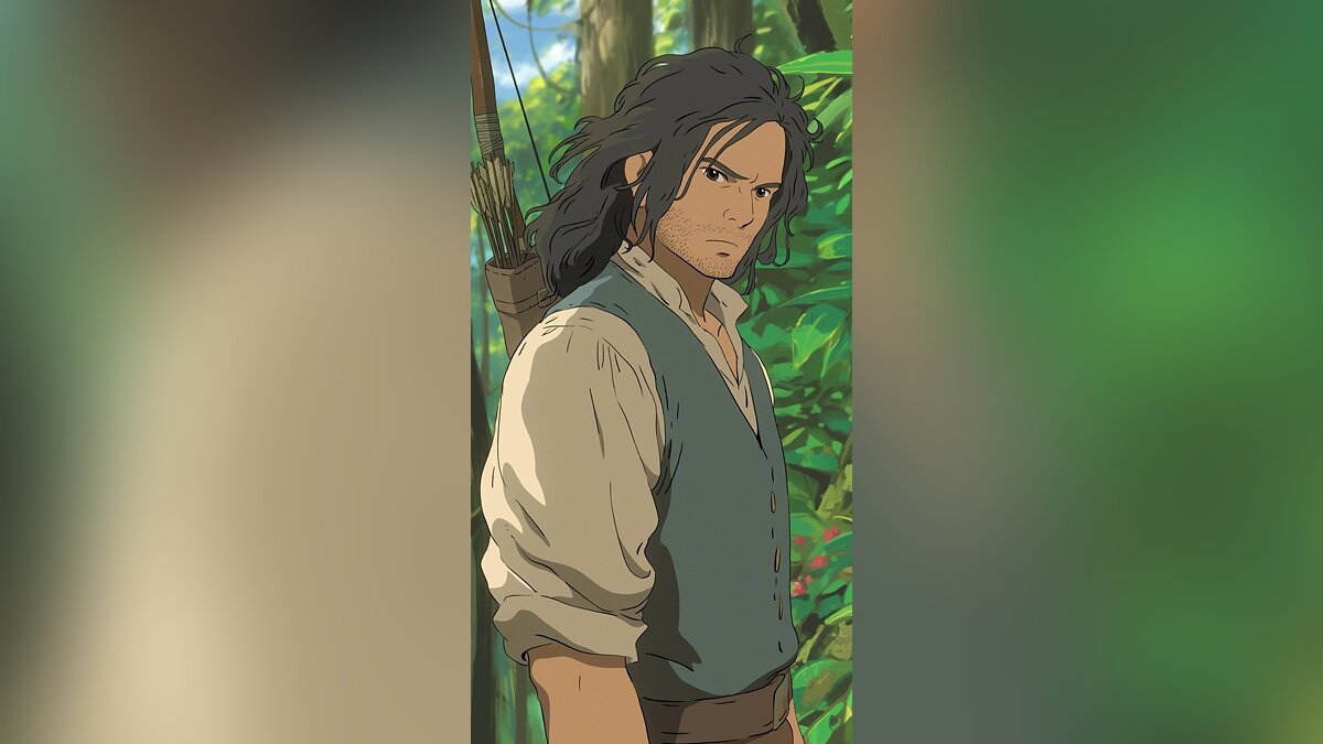 AI turned RDR 2 characters into Hayao Miyazaki anime characters