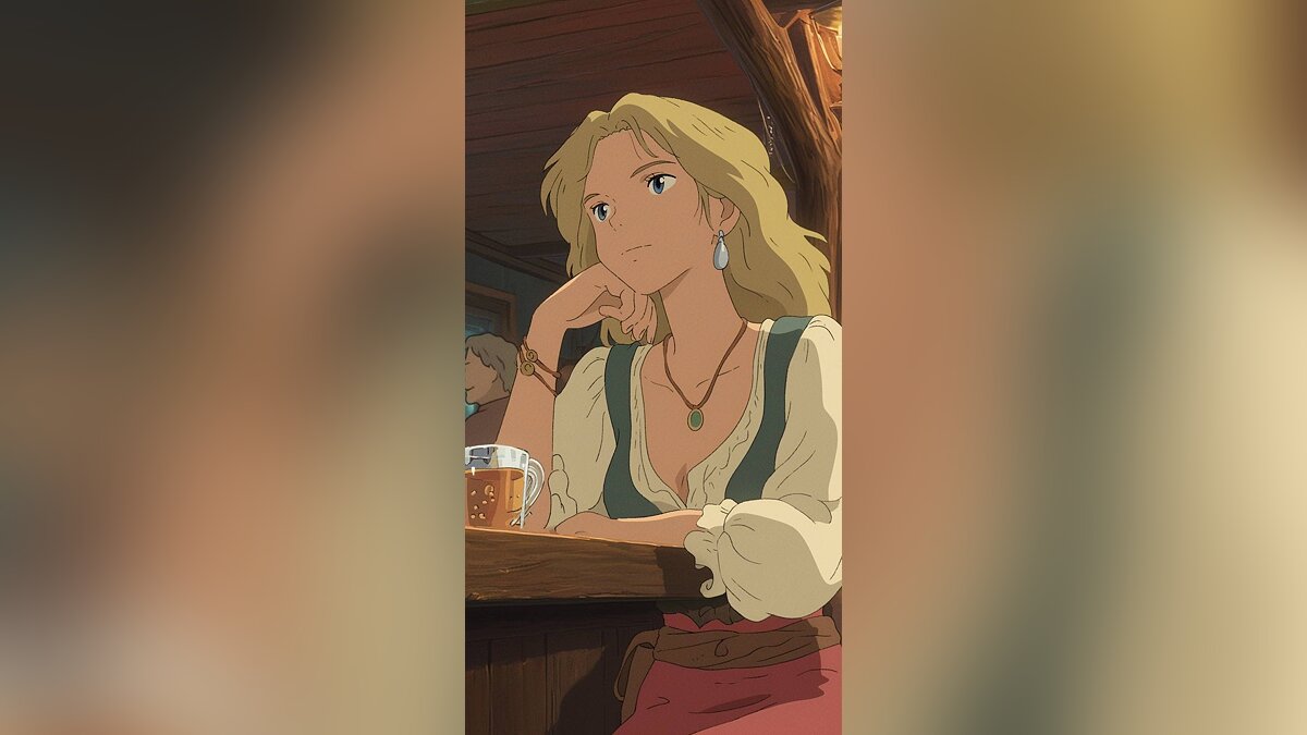 AI turned RDR 2 characters into Hayao Miyazaki anime characters