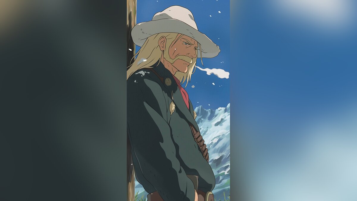 AI turned RDR 2 characters into Hayao Miyazaki anime characters