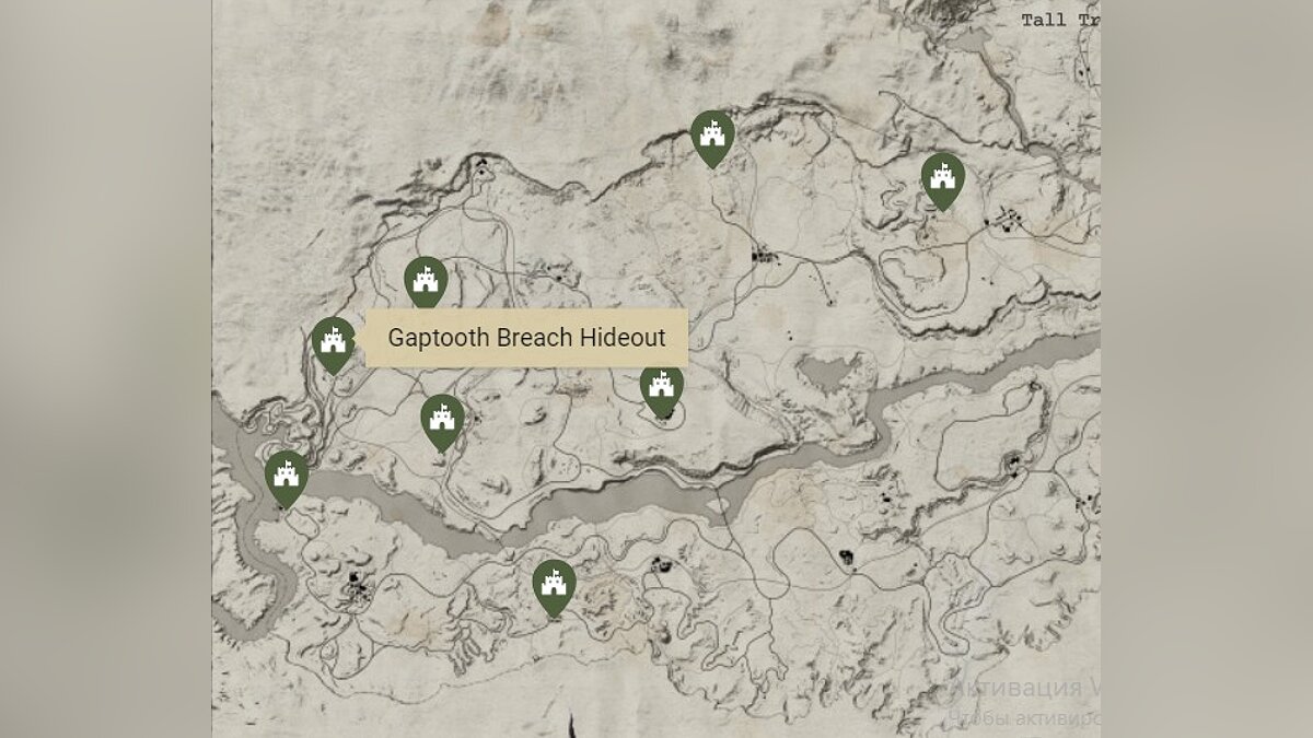 All bandit hideouts in Red Dead Redemption — bandit hideout map