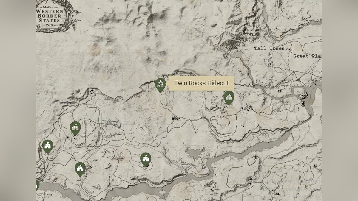 All bandit hideouts in Red Dead Redemption — bandit hideout map